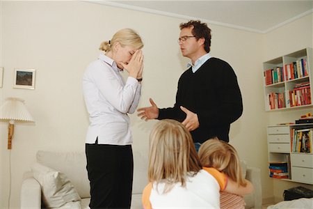 siblings conflict - Parents Arguing in Front of Children Stock Photo - Rights-Managed, Code: 700-00506869