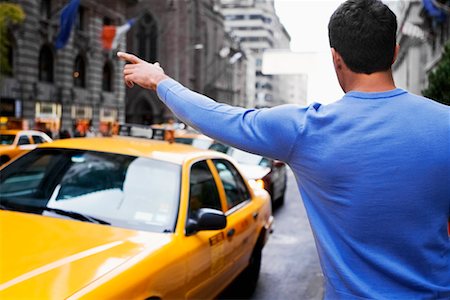 simsearch:700-00695782,k - Man Hailing Taxi, New York, New York, USA Stock Photo - Rights-Managed, Code: 700-00514226