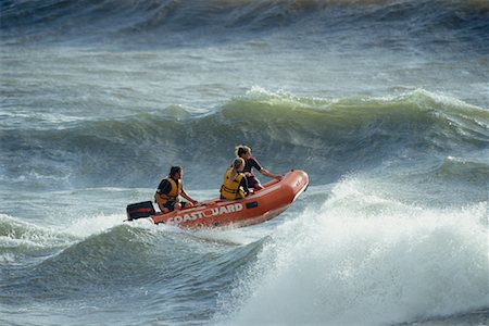 simsearch:700-00031108,k - Coastguards Practicing in Dinghy Stock Photo - Rights-Managed, Code: 700-00514976