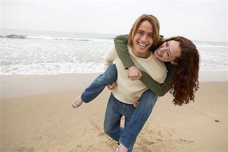simsearch:700-00515032,k - Couple Playing On the Beach Stock Photo - Rights-Managed, Code: 700-00515060