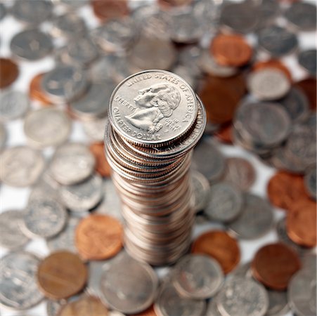 simsearch:600-00077457,k - Stack of Coins Stock Photo - Rights-Managed, Code: 700-00515205