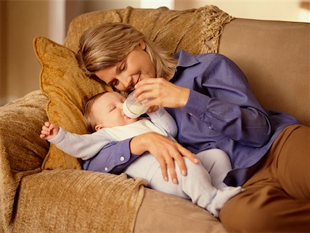 Mother Feeding Baby Stock Photo - Rights-Managed, Code: 700-00515585