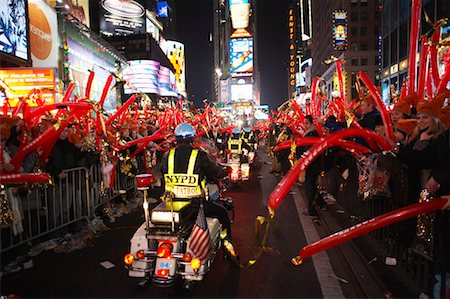 simsearch:700-00189342,k - Police Monitoring Crowd at New Year's in Times Square, New York, New York, USA Stock Photo - Rights-Managed, Code: 700-00518564