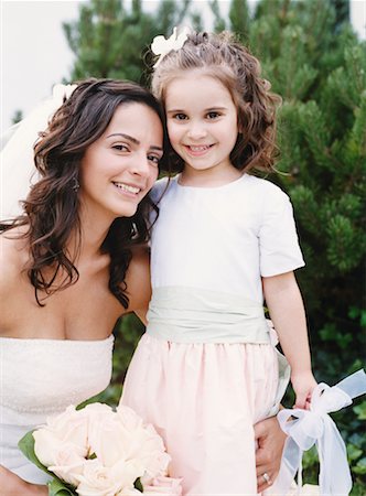 simsearch:700-00085631,k - Bride and Flower Girl Stock Photo - Rights-Managed, Code: 700-00518613