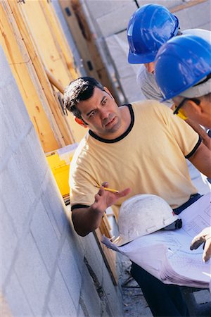 simsearch:700-00478545,k - Construction Workers Looking at Blueprints Stock Photo - Rights-Managed, Code: 700-00524872