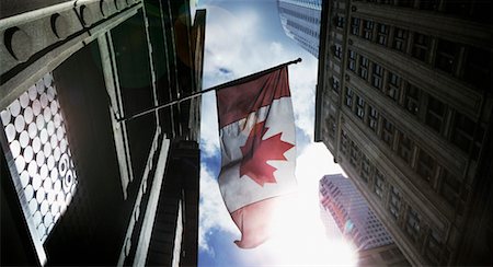 Canadian Flag, Financial District, Toronto, Canada Stock Photo - Rights-Managed, Code: 700-00526947