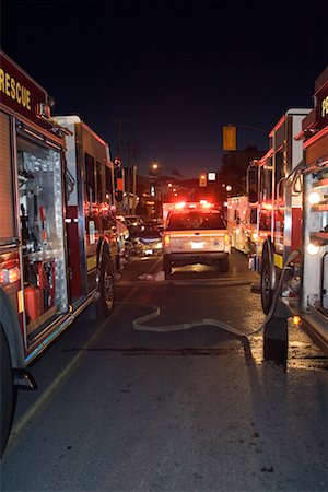 simsearch:700-00090429,k - Fire Trucks and Ambulance at Car Accident Stock Photo - Rights-Managed, Code: 700-00527146