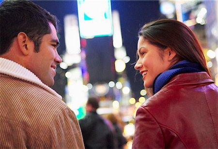 simsearch:700-00695787,k - Couple in Times Square, New York City, New York, USA Stock Photo - Rights-Managed, Code: 700-00527452