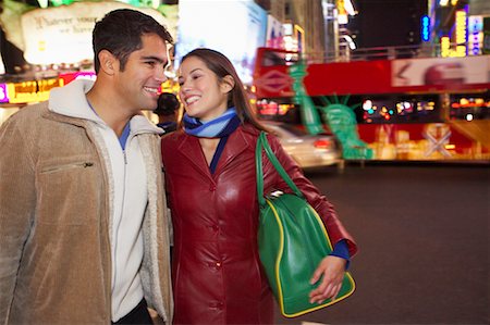 simsearch:700-00695782,k - Couple in Times Square, New York City, New York, USA Stock Photo - Rights-Managed, Code: 700-00527469