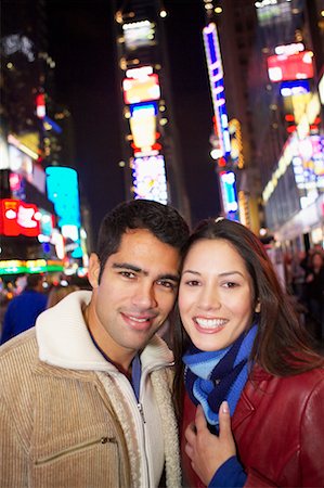 simsearch:700-00695782,k - Couple in Times Square, New York City, New York, USA Stock Photo - Rights-Managed, Code: 700-00527461