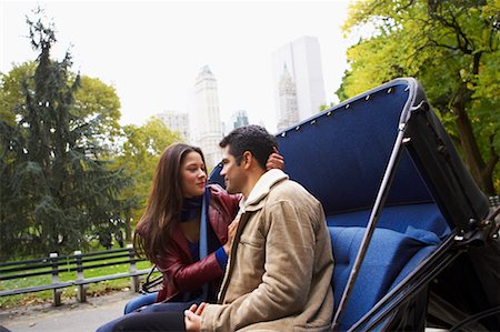 simsearch:700-00695782,k - Couple Riding in Carriage, Central Park, New York City, New York, USA Stock Photo - Rights-Managed, Code: 700-00527482