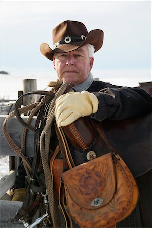 Rancher with Saddle Stock Photo - Rights-Managed, Code: 700-00527735