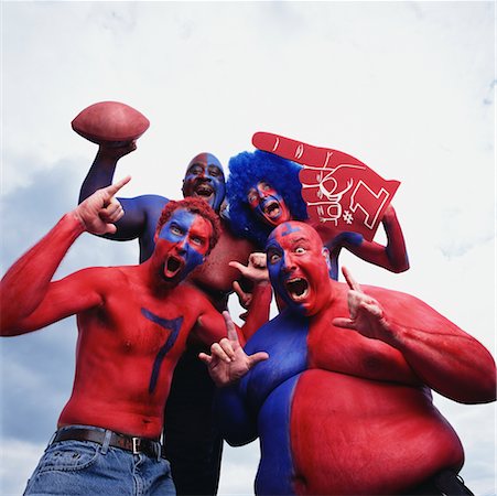 simsearch:628-05817772,k - Group Portrait of Sports Fans Stock Photo - Rights-Managed, Code: 700-00528095