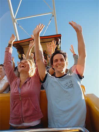 People on Amusement Park Ride Stock Photo - Rights-Managed, Code: 700-00528741