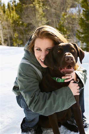 simsearch:700-00897631,k - Portrait of Woman with Dog Stock Photo - Rights-Managed, Code: 700-00528846
