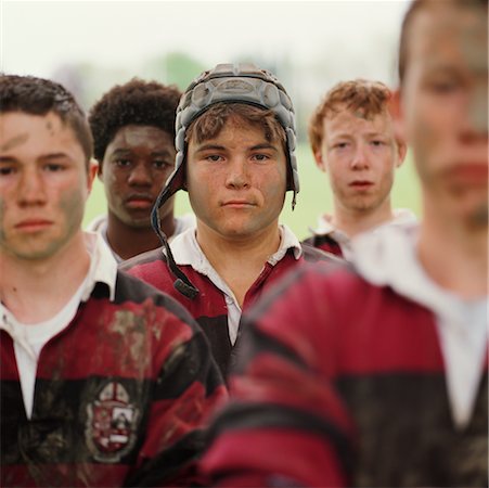 rugby player mud - Portrait of Rugby Players Stock Photo - Rights-Managed, Code: 700-00529196