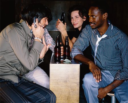 simsearch:700-00551354,k - Friends in Bar, Man Talking On Cellular Phone Stock Photo - Rights-Managed, Code: 700-00529261