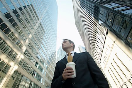 simsearch:700-00082181,k - Businessman with Coffee Outdoors Stock Photo - Rights-Managed, Code: 700-00529308