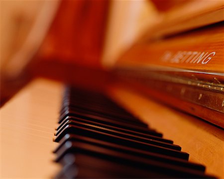simsearch:6102-03748485,k - Close-Up of Piano Keys Stock Photo - Rights-Managed, Code: 700-00529505