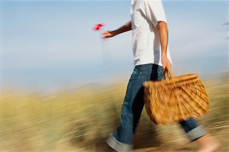 simsearch:700-00529622,k - Man Carrying Picnic Basket Stock Photo - Rights-Managed, Code: 700-00529615