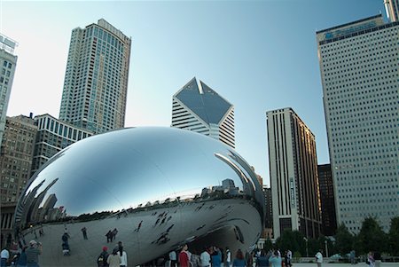 simsearch:700-00608810,k - Cloud Gate, Millennium Park, Chicago, Illinois, USA Stock Photo - Rights-Managed, Code: 700-00529899