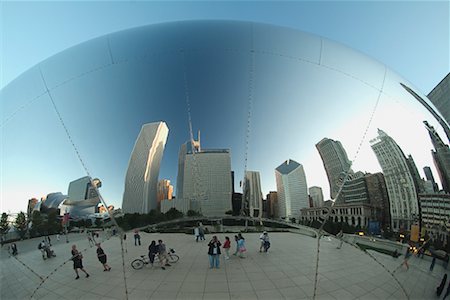 simsearch:700-00608810,k - Cloud Gate, Millennium Park, Chicago, Illinois, USA Stock Photo - Rights-Managed, Code: 700-00529900