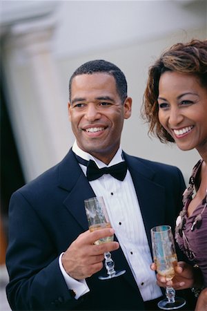 simsearch:700-01185414,k - Portrait of Couple Drinking Champagne Stock Photo - Rights-Managed, Code: 700-00529941