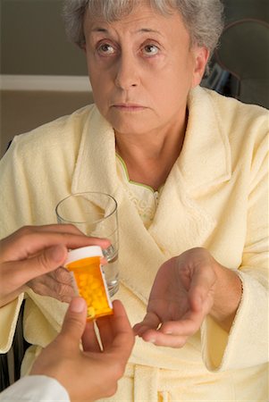 feeble - Patient Receiving Medication Stock Photo - Rights-Managed, Code: 700-00520273