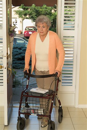 Portrait of Woman with Walker Stock Photo - Rights-Managed, Code: 700-00520290