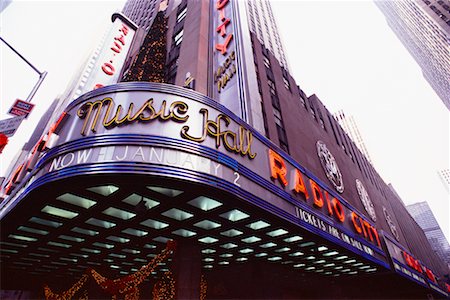 Radio City Music Hall at Christmas, New York City, New York, USA Stock Photo - Rights-Managed, Code: 700-00520351