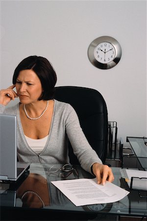 simsearch:700-00523344,k - Businesswoman Looking At Computer Stock Photo - Rights-Managed, Code: 700-00520790