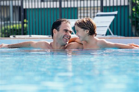 simsearch:700-00280017,k - Father and Son in Swimming Pool Stock Photo - Rights-Managed, Code: 700-00522356
