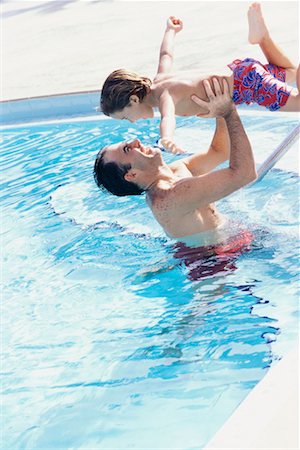 simsearch:700-00280017,k - Father and Son in Swimming Pool Stock Photo - Rights-Managed, Code: 700-00522357