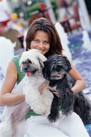 simsearch:700-00897631,k - Woman With Dogs Stock Photo - Rights-Managed, Code: 700-00522395