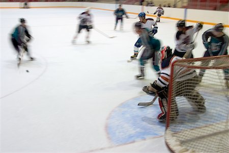 simsearch:700-00522757,k - Match de hockey Photographie de stock - Rights-Managed, Code: 700-00522755