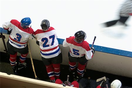 simsearch:700-00522757,k - Match de hockey Photographie de stock - Rights-Managed, Code: 700-00522752