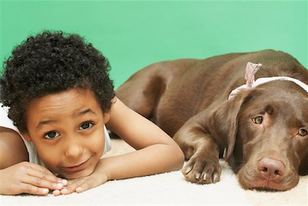 simsearch:700-00897631,k - Portrait of a Boy With His Dog Stock Photo - Rights-Managed, Code: 700-00522899