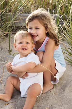simsearch:700-02724695,k - Girl With Her Baby Brother Stock Photo - Rights-Managed, Code: 700-00523311