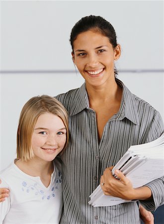 english bulletin board - Teacher and Student Stock Photo - Rights-Managed, Code: 700-00523351