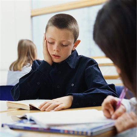 english book - Children Reading in Classroom Stock Photo - Rights-Managed, Code: 700-00523408