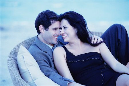 simsearch:700-00523685,k - Couple Sitting in Chair On the Beach Stock Photo - Rights-Managed, Code: 700-00523479