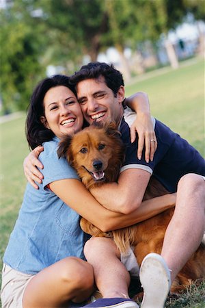 simsearch:700-00897631,k - Portrait of Couple With Dog Stock Photo - Rights-Managed, Code: 700-00523483
