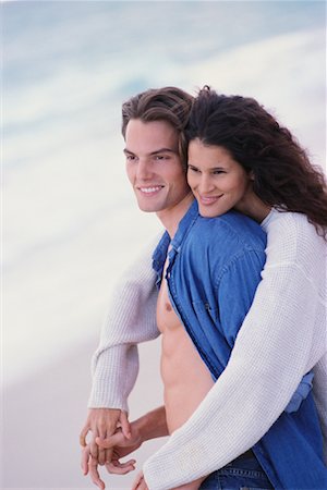simsearch:700-00523685,k - Couple at Beach Stock Photo - Rights-Managed, Code: 700-00523686