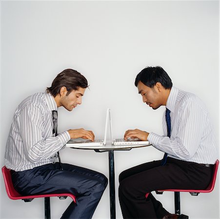 Men Using Laptop Computers Stock Photo - Rights-Managed, Code: 700-00523783