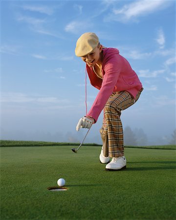 simsearch:6113-07159316,k - Woman Golfing Stock Photo - Rights-Managed, Code: 700-00523815