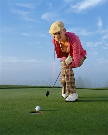 simsearch:6113-07159316,k - Woman Golfing Stock Photo - Rights-Managed, Code: 700-00523816