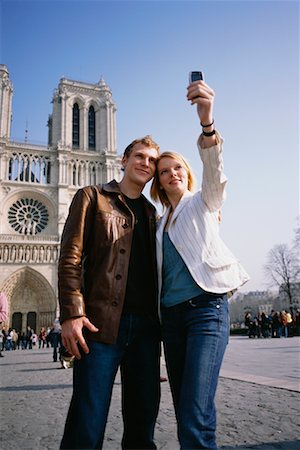 simsearch:700-00189516,k - Couple Taking Picture of Themselves in Paris, France Stock Photo - Rights-Managed, Code: 700-00530187
