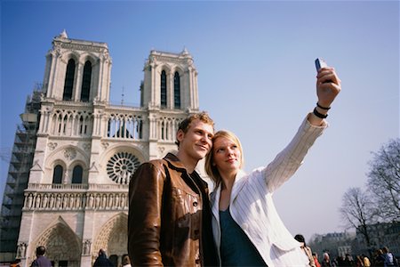simsearch:700-00189516,k - Couple Taking Picture of Themselves in Paris, France Stock Photo - Rights-Managed, Code: 700-00530188