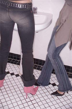 Two Women in Washroom Stock Photo - Rights-Managed, Code: 700-00530298