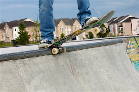 Man's Legs and Skateboard Stock Photo - Rights-Managed, Code: 700-00546627